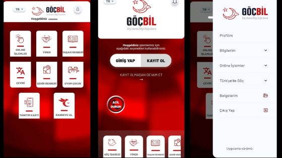 تطبيق “GöçBil” الرسمي من إدارة الهجرة للأجانب في تركيا