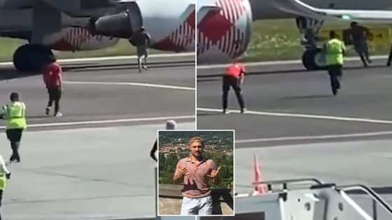 حادثة مأساوية في مطار ميلانو: رجل يلقي بنفسه داخل محرك طائرة ويودي بحياته أمام أنظار الركاب (فيديو)